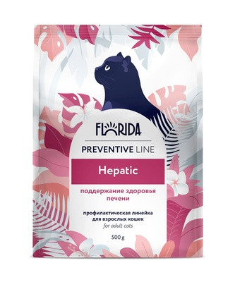 FLORIDA (Флорида) Preventive Line Hepatic сухой корм для кошек &quot;Поддержание здоровья печени&quot; Florida Preventive Line Hepatic сухой корм для кошек "Поддержание здоровья печени"