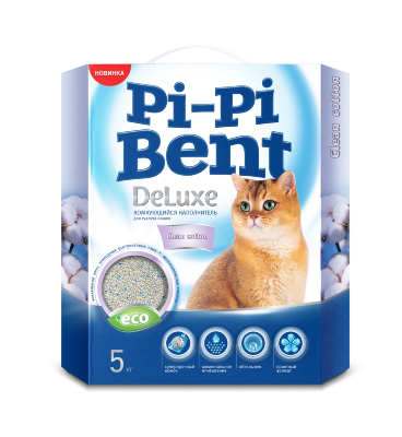 Pi-Pi-Bent Комкующийся наполнитель DeLuxe Clean Cotton &quot;Делюкс Классик Коттон&quot; 