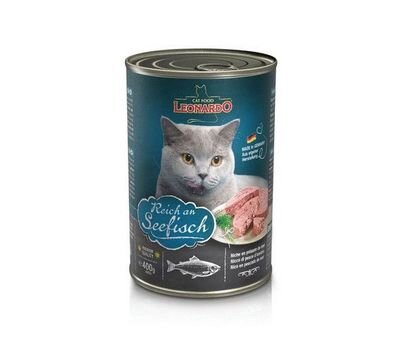 Leonardo Мясо с рыбой, 400г 100% мясные консервы  для кошек в виде нежного фарша. Подходят для кошек всех возрастов.