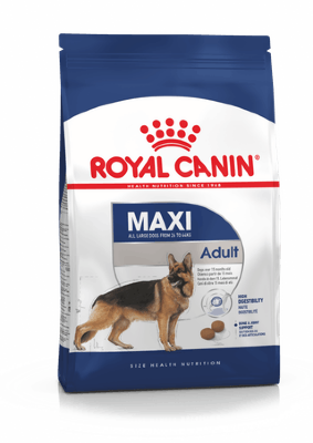 ROYAL CANIN / Роял Канин Maxi Adult  корм для собак от 15 месяцев до 5 лет Полнорационный сухой корм для взрослых собак крупных размеров (вес собаки от 26 до 44 кг) в возрасте от 15 месяцев до 5 лет