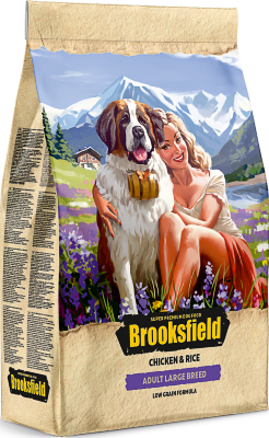 BROOKSFIELD ADULT LARGE BREED / Бруксфилд для собак крупных пород (курица/рис) Полнорационное питание для взрослых собак крупных пород (курица/рис)