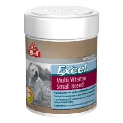 8 in1 Эксель Мультивитамины для собак мелких пород 150 мл. (70 таблеток) 