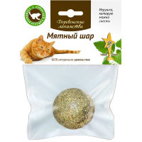 Деревенские лакомства для кошек Мятный шар 3,5 см