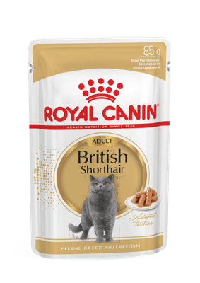 Royal Canin / Роял Канин British Shorthair Adult корм для британских короткошерстных кошек (в соусе), 12x 85г 