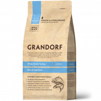 Grandorf / Грандорф White Fish & Turkey Sensitive корм для взрослых кошек с белой рыбой и индейкой  