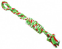 Канат/Грейфер №1 игрушка для собак веревка плетеная с двумя узлами и ручкой 33см