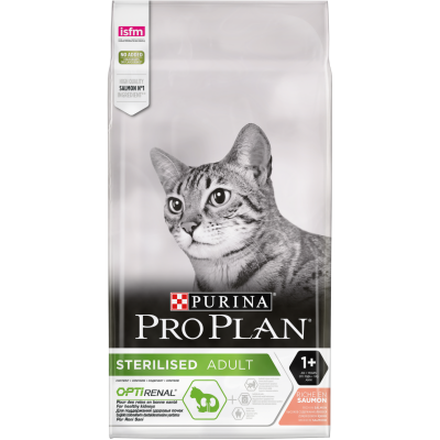 PRO PLAN AFTER CARE  для стерилизованных кошек с лососем и тунцом  Полнорационное сбалансированное питание для кастрированных котов и стерилизованных кошек