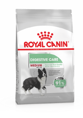 ROYAL CANIN / Роял Канин  Medium Digestive Care корм для собак с чувствительной пищеварительной системой Полнорационный сухой корм для взрослых (старше 12 месяцев) и стареющих собак средних размеров (вес собаки от 11 до 25 кг) с повышенной чувствительностью пищеварительной системы