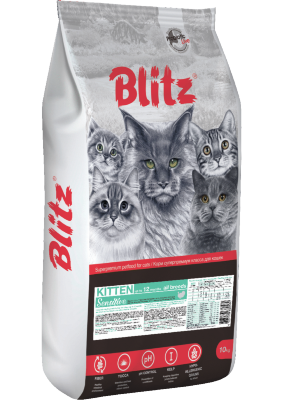 Blitz (Блиц) Sensitive Kitten All Breeds корм для котят  