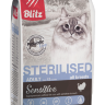 Blitz (Блиц) Sensitive Turkey Adult Sterilised Cat All Breeds корм для стерилизованных кошек всех пород с индейкой 