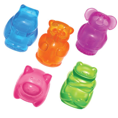 Kong игрушка для собак Сквиз Джелс, средняя в ассортименте (медведь, бегемот, слон, свинка, лягушка)