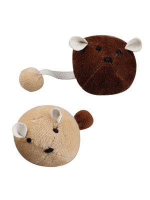 Игрушка для кошек круглые мышки с кошачьей мятой 2 шт 