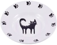 КерамикАрт Мика-блюдце "Черный кот", 140 мл