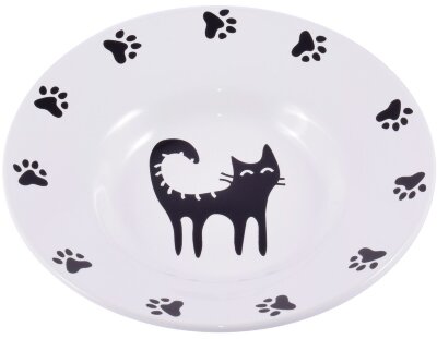 КерамикАрт Мика-блюдце &quot;Черный кот&quot;, 140 мл 
