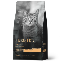 Premier (Премьер) для взрослых кошек с нормальной активностью, чувствительным пищеварением или склонных к аллергии с индейкой 
