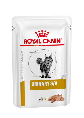 ROYAL CANIN / Роял Канин Urinary S/O диета для кошек при МКБ (пауч)  85 гр (12 шт) Диета для кошек при заболеваниях дистального отдела мочевыделительной системы.