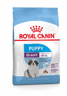 ROYAL CANIN / Роял Канин Giant Puppy корм для щенков с 2 до 8 месяцев Полнорационный сухой корм для щенков собак очень крупных размеров (вес взрослой собаки более 45 кг) в возрасте с 2 до 8 месяцев