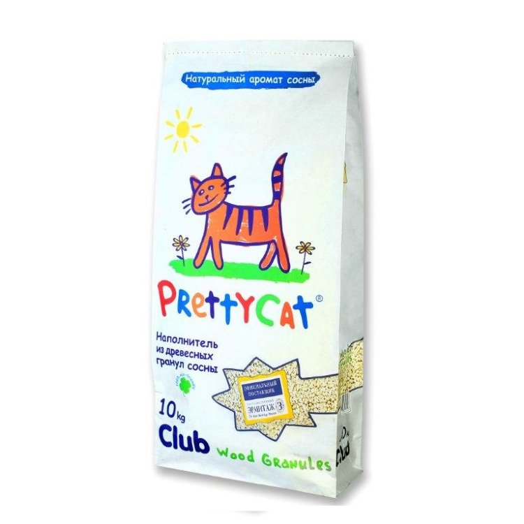 Pretty Cat / Претти Кэт Wood Granules (Древесный наполнитель для ...