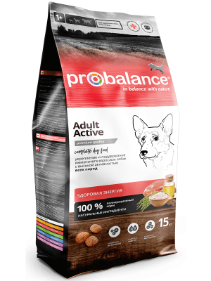 ProBalance (ПроБаланс) Immuno Adult Active корм для взрослых и активных собак Корм для взрослых и активных собак