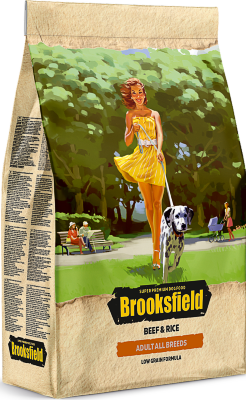 BROOKSFIELD ADULT ALL BREEDS / Бруксфилд для взрослых собак (говядина/рис) Полнорационное питание для взрослых собак всех пород
(говядина / рис)