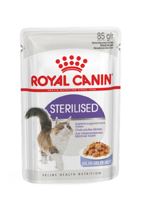 ROYAL CANIN / Роял Канин Sterilised корм для стерилизованных кошек  85 гр  Мелкие кусочки в соусе подходят для стерилизованных кошек старше 1 года.