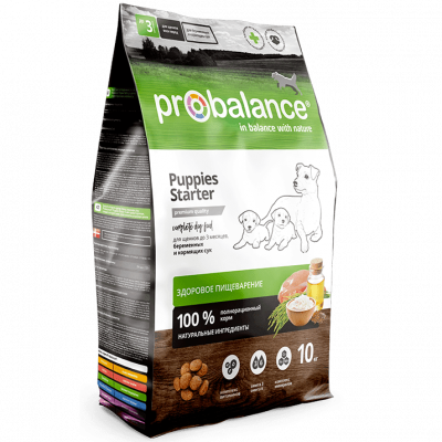 ProBalance (ПроБаланс) Starter корм для щенков до трех месяцев и кормящих собак Корм для щенков до трех месяцев и кормящих собак