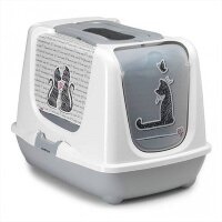 Туалет-домик Trendy cat "Влюбленные коты" с угольным фильтром