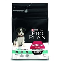 Pro Plan / Про План Puppy Sensitive для щенков средних пород с чувствительным пищеварением с ягненком