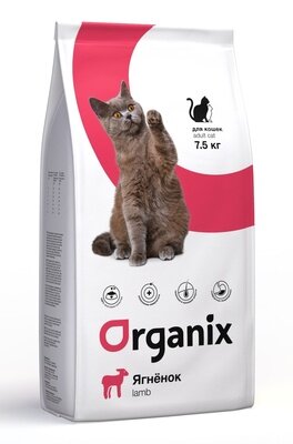 Organix / Органикс для взрослых кошек с ягненком 